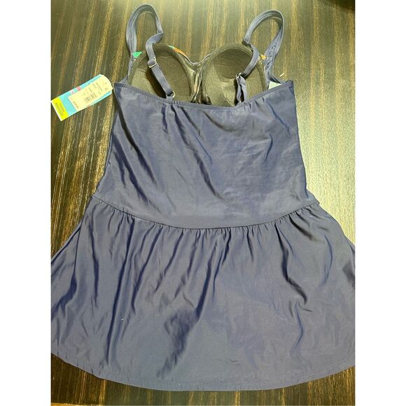 Swim Solutions NWT size 14 blue swim dress - Picture 4 of 9